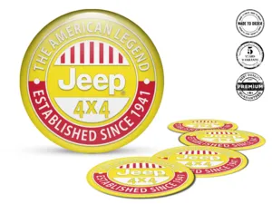 Jeep Adesivo Coprimozzo Design Etichette Cupola Stilose